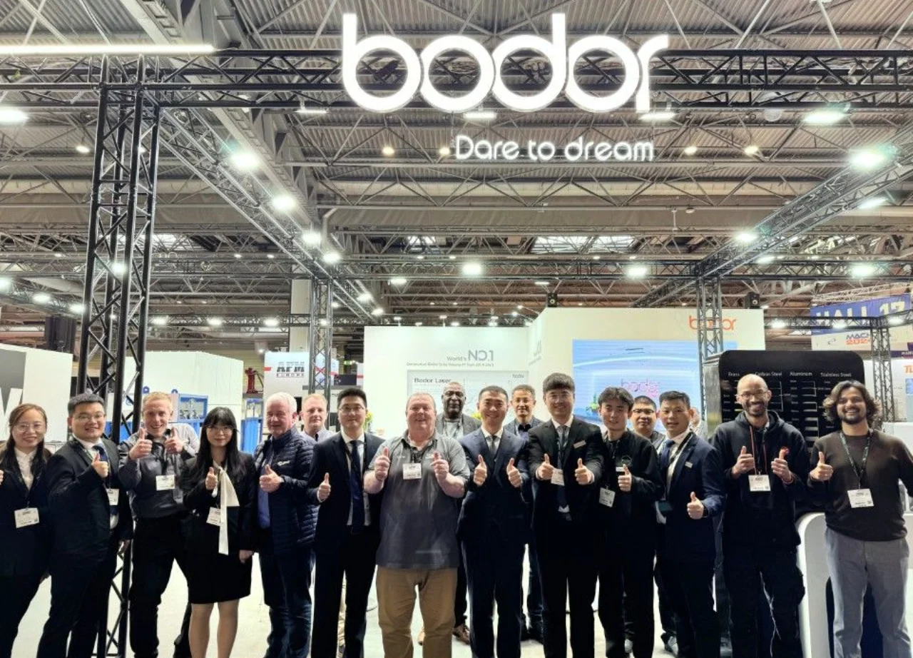 Bodor at MACH 2024 - 30kW Fiber Laser Tech Shines in Birmingham
