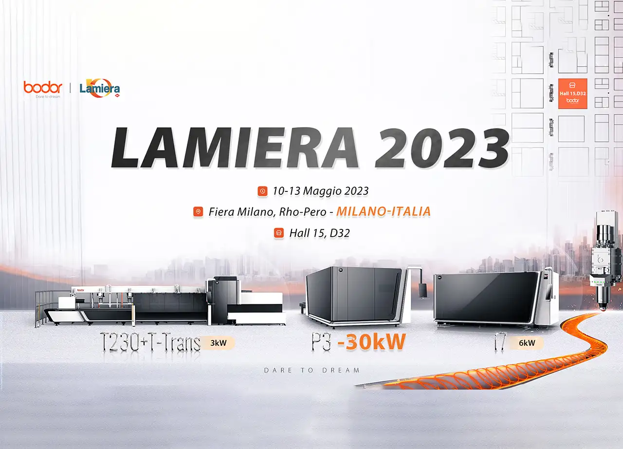 Bodor Top Laser Cutting Show in the World’s Leading Exhibition - LAMIERA 2023