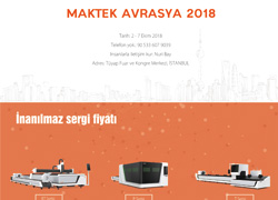 MAKTEK Fuarı Türkiye 2018
