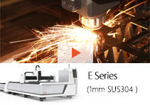 E Fiber Laser Cutting Machine 1mm SUS304 Cutting Show